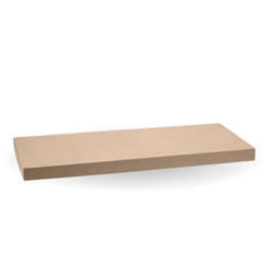 LID BioBoard Catering Tray Kraft XLarge x 50