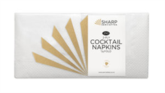 Serv. SHARP COCKTAIL White 2ply 4fold x 3000