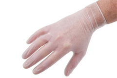 Gloves Hytec Clear VINYL Small P/F 10pkt/ctn
