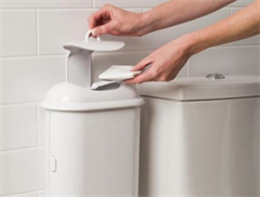 Sanitary Bin Pod Petite White Manual