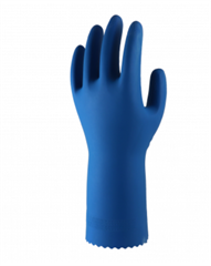 Gloves RUBBER BLUE Silverlined Small 100/701 x 144/ctn