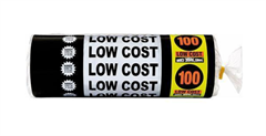 Low Cost Rubbish Bags 60L x 100/Roll MAY SPECIAL
