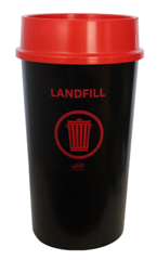 Recycling Bin SABCO Landfill RED 60L