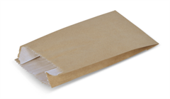 Greaseproof 2 Brown Satchel Bags B539S0010 x 250